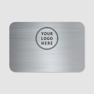 Geschäftslogo Professionelles Silber Namensschild