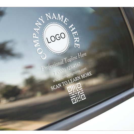 Geschäftslogo QR-Code Auto-Fensterfolie Fensteraufkleber
