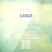 Geschäftslogo QR-Code Auto-Fensterfolie Fensteraufkleber (Blatt 3)
