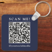 Geschäftslogo & QR-Code-Branded-Promotion Schlüsselanhänger (Rückseite)