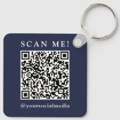 Geschäftslogo & QR-Code-Branded-Promotion Schlüsselanhänger (Rückseite)