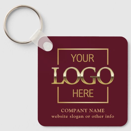Geschäftslogo & QR-Code-Branded-Promotion Schlüsselanhänger (Vorderseite)