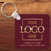 Geschäftslogo & QR-Code-Branded-Promotion Schlüsselanhänger (Vorderseite)
