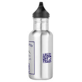 Geschäftslogo QR-Code Branding Förderung Edelstahlflasche (Rechts)