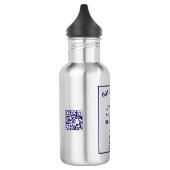 Geschäftslogo QR-Code Branding Förderung Edelstahlflasche (Links)