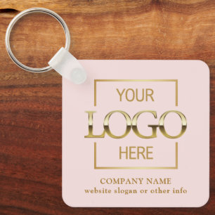Geschäftslogo & QR-Code-Branding-Promotion Schlüsselanhänger