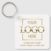 Geschäftslogo & QR-Code-Branding-Promotion Schlüsselanhänger (Vorderseite)