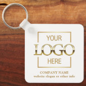 Geschäftslogo & QR-Code-Branding-Promotion Schlüsselanhänger (Vorderseite)