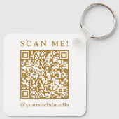 Geschäftslogo & QR-Code-Branding-Promotion Schlüsselanhänger (Rückseite)