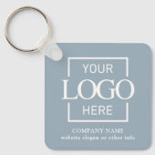 Geschäftslogo & QR-Code-Branding-Promotion Schlüsselanhänger (Vorderseite)