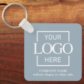 Geschäftslogo & QR-Code-Branding-Promotion Schlüsselanhänger (Vorderseite)