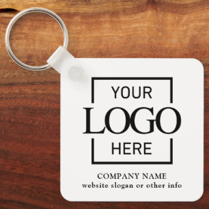 Geschäftslogo & QR-Code-Branding-Promotion Schlüsselanhänger