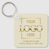 Geschäftslogo & QR-Code-Branding-Promotion Schlüsselanhänger (Vorderseite)