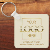 Geschäftslogo & QR-Code-Branding-Promotion Schlüsselanhänger (Vorderseite)