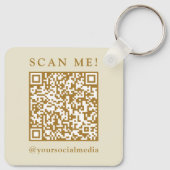 Geschäftslogo & QR-Code-Branding-Promotion Schlüsselanhänger (Rückseite)