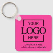 Geschäftslogo & QR-Code-Branding-Promotion Schlüsselanhänger (Vorderseite)