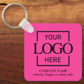 Geschäftslogo & QR-Code-Branding-Promotion Schlüsselanhänger (Vorderseite)