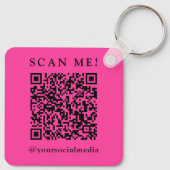 Geschäftslogo & QR-Code-Branding-Promotion Schlüsselanhänger (Rückseite)