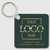 Geschäftslogo & QR-Code-Branding-Promotion Schlüsselanhänger (Vorderseite)