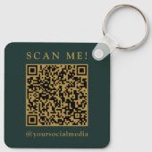 Geschäftslogo & QR-Code-Branding-Promotion Schlüsselanhänger (Rückseite)