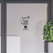 Geschäftslogo QR-Code Einfach Fensteraufkleber