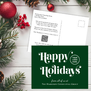 Geschäftslogo QR-Code Grün Weihnachten