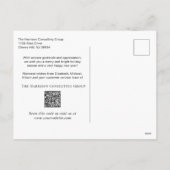 Geschäftslogo QR-Code Grün Weihnachten (Rückseite)
