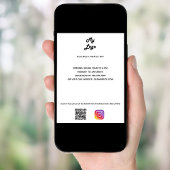 Geschäftslogo QR-Code Instagram benutzerdefinierte Poster