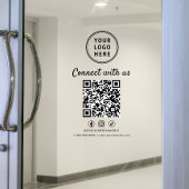 Geschäftslogo QR-Code Kontaktieren Sie uns Fensteraufkleber