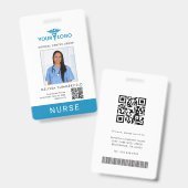 Geschäftslogo QR-Code Registrierte Pflegefachfrau/ Ausweis (Vorder- & Rückseite)