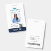 Geschäftslogo QR-Code Registrierte Pflegefachfrau  Ausweis (Vorder- & Rückseite)