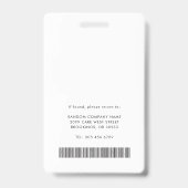 Geschäftslogo QR-Code Registrierte Pflegefachfrau  Ausweis (Rückseite)
