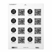 Geschäftslogo QR-Code-Scan hier Einfach (Vorne)
