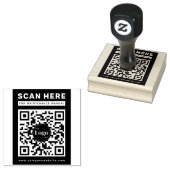 Geschäftslogo Qr-Code Scan Me Wartungshandbuch Gummistempel (Stempel)