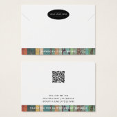 Geschäftslogo QR-Code Schmuck Display Karte hinzuf (Vorne & Hinten)