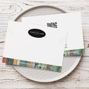 Geschäftslogo QR-Code Schmuck Display Karte hinzuf