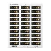 Geschäftslogo Qr Code Schwarz Achat Rücksendeadres (Vorne)