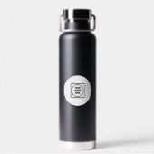 Geschäftslogo QR-Code Text Branding Promotion Trinkflasche (Rückseite)