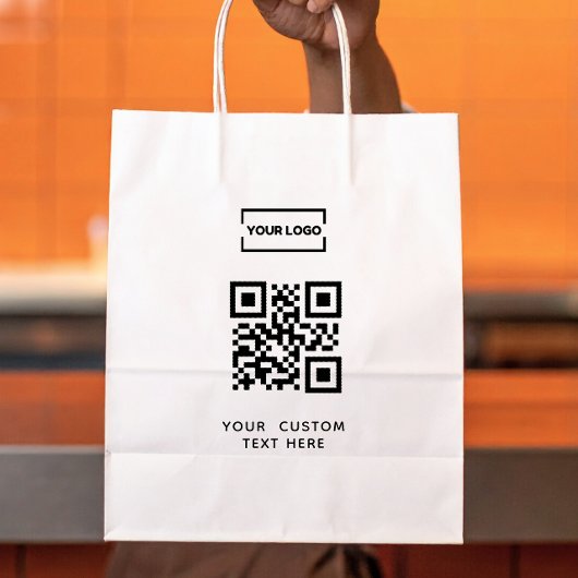 Geschäftslogo QR-Code und benutzerdefinierter Text Gummistempel