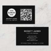 Geschäftslogo QR-Code Visitenkarte (Vorne/Hinten)