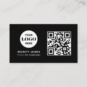 Geschäftslogo QR-Code Visitenkarte