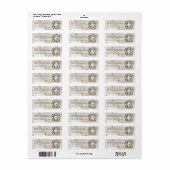 Geschäftslogo Qr Code Weißer Achat Rücksendeadress (Vorne)