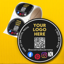 Geschäftslogo QR Social Media