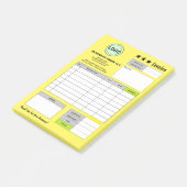 Geschäftslogo-Rechnungseingänge | Benutzerdefinier Post-it Klebezettel (angewinkelt)