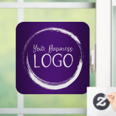 Geschäftslogo Royal Lila Gradient Fensteraufkleber (Zuhause)