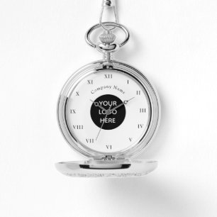 Geschäftslogo Schwarz Professionelles Firmen-Logo Armbanduhr