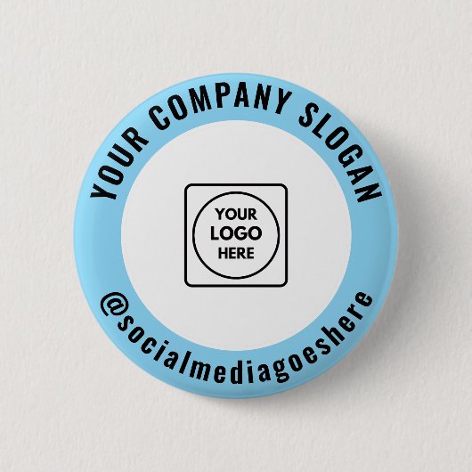 Geschäftslogo Social Media Werbedesign Button (Vorderseite)