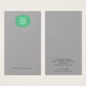 Geschäftslogo und Adresse Ohrringe Displaykarte (Vorne & Hinten)