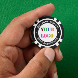 Geschäftslogo und benutzerdefinierte Text-Pokerchi Pokerchips
