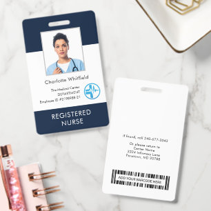 Geschäftslogo und Foto-ID für Mitarbeiter im Gesun Ausweis